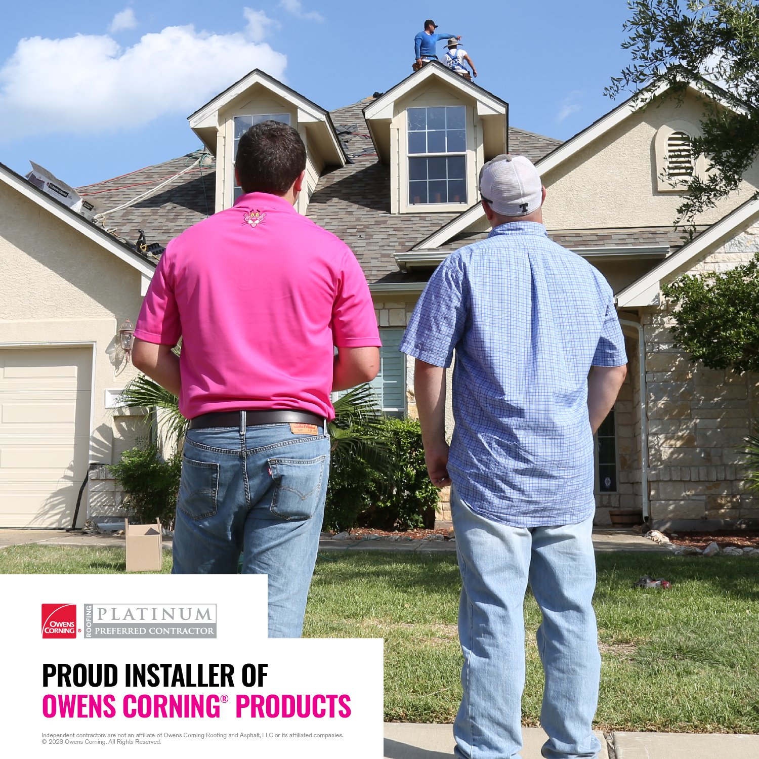 Proud Installer of Owens Corning® Products Inspection Graphic Proud Installer of Owens Corning® Products Inspection Graphic